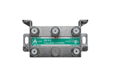 Polytron LIV4U F-splitter 4-voudig 5-1218 1.3 GHz DOCSIS 3.1